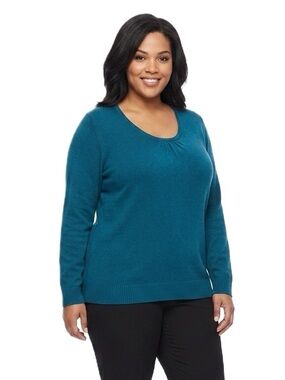 Just My Size Venice Blue Pullover Sweater